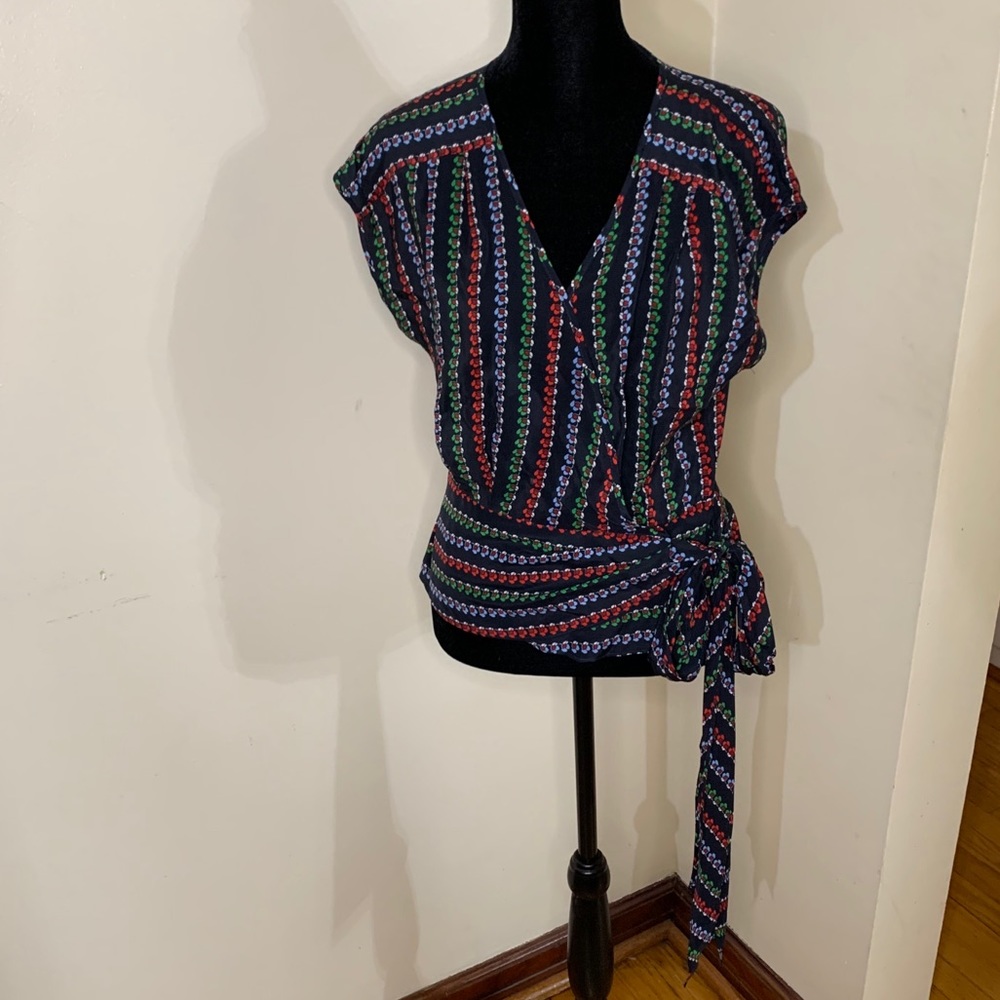 Nanette Lepore for Bergdorff Goodman Wrap Blouse